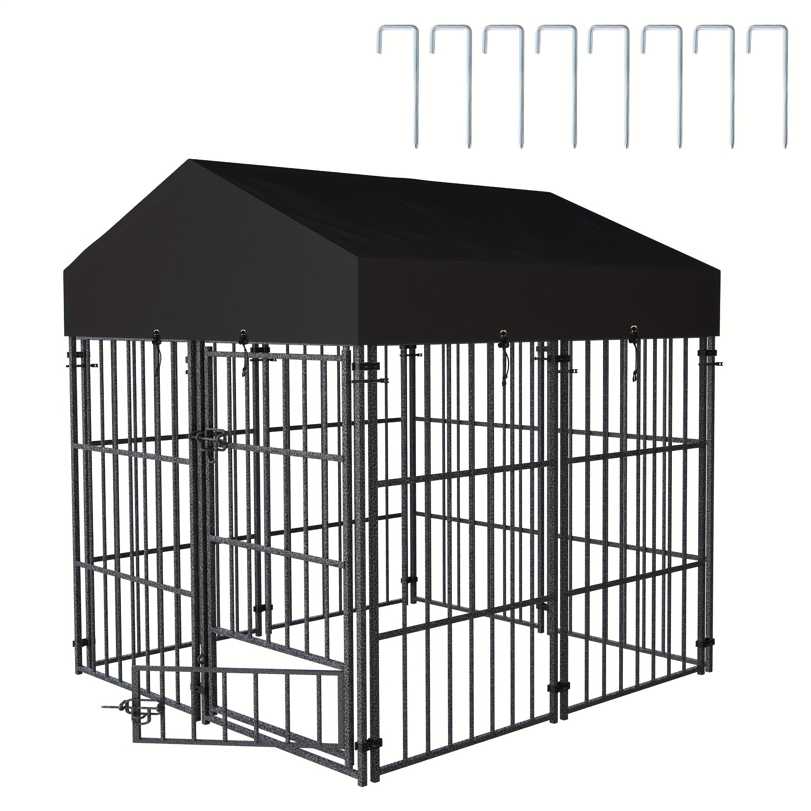 wisfor Heavy Duty Metal Dog Crate Spacious, Durable, and Ideal for Small to Medium Dogs