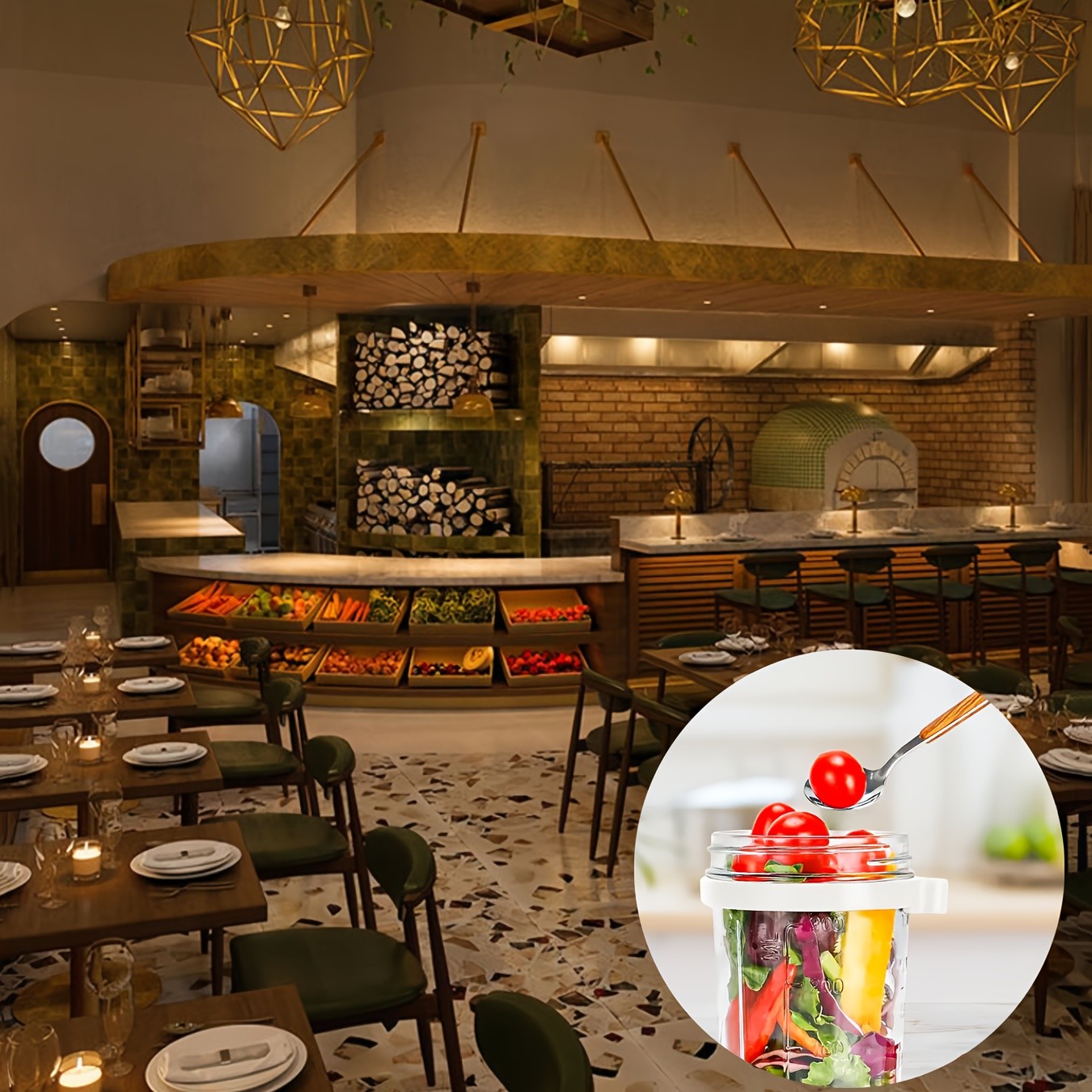 FARIDABIO 12oz Overnight Oat Cup  Portable Glass Container with Lid and Spoon for On-the-Go Breakfast