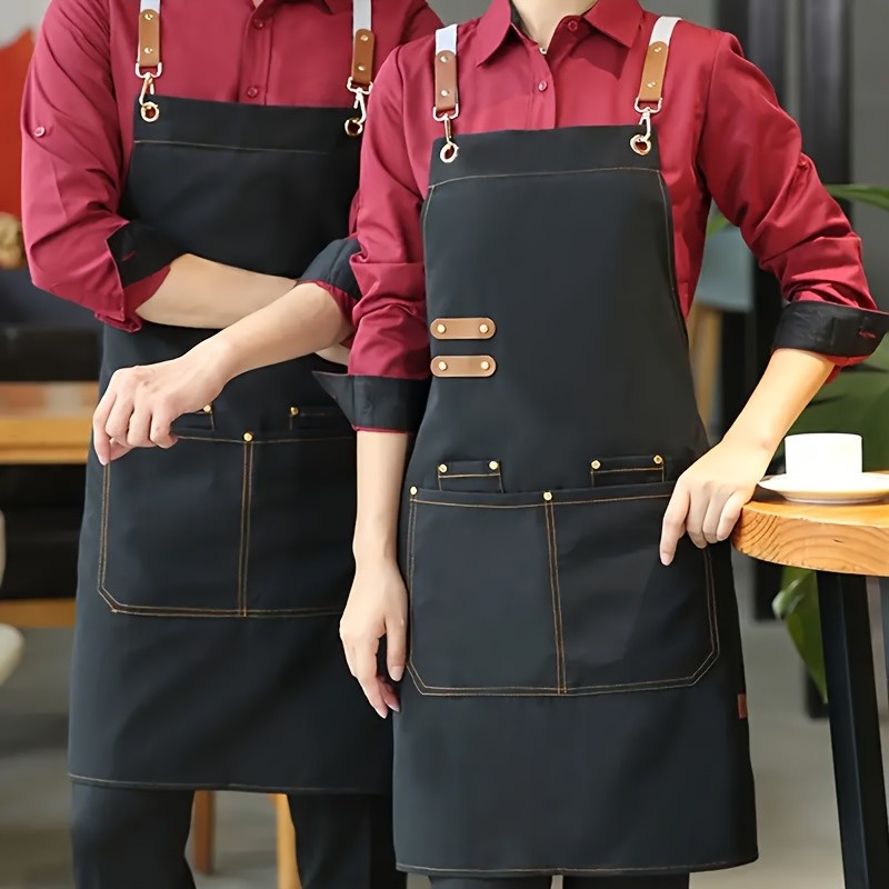 FARIDABIO Stylish Polyester Apron  Comfortable and Practical Apron for Men and Women