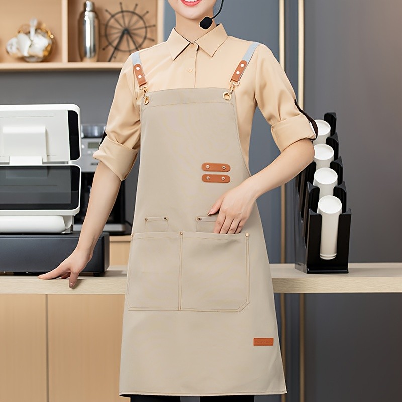 FARIDABIO Stylish Polyester Apron  Comfortable and Practical Apron for Men and Women
