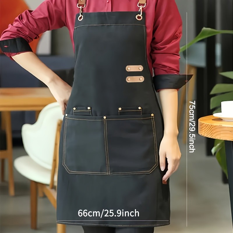 FARIDABIO Stylish Polyester Apron  Comfortable and Practical Apron for Men and Women