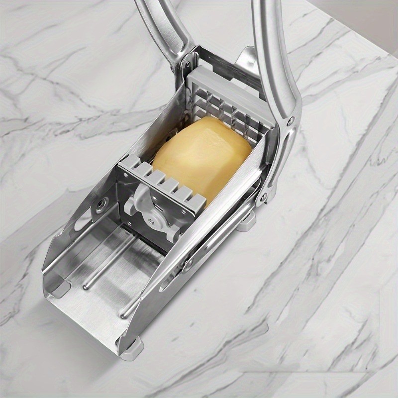 FARIDABIO Stainless Steel Fruit Cutting Machine  Manual French Fry Cutter and Vegetable Chopper