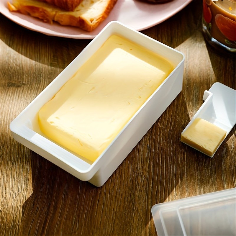 FARIDABIO Butter Crisper with Lid  Refrigerator Storage Box for Butter and Cheese