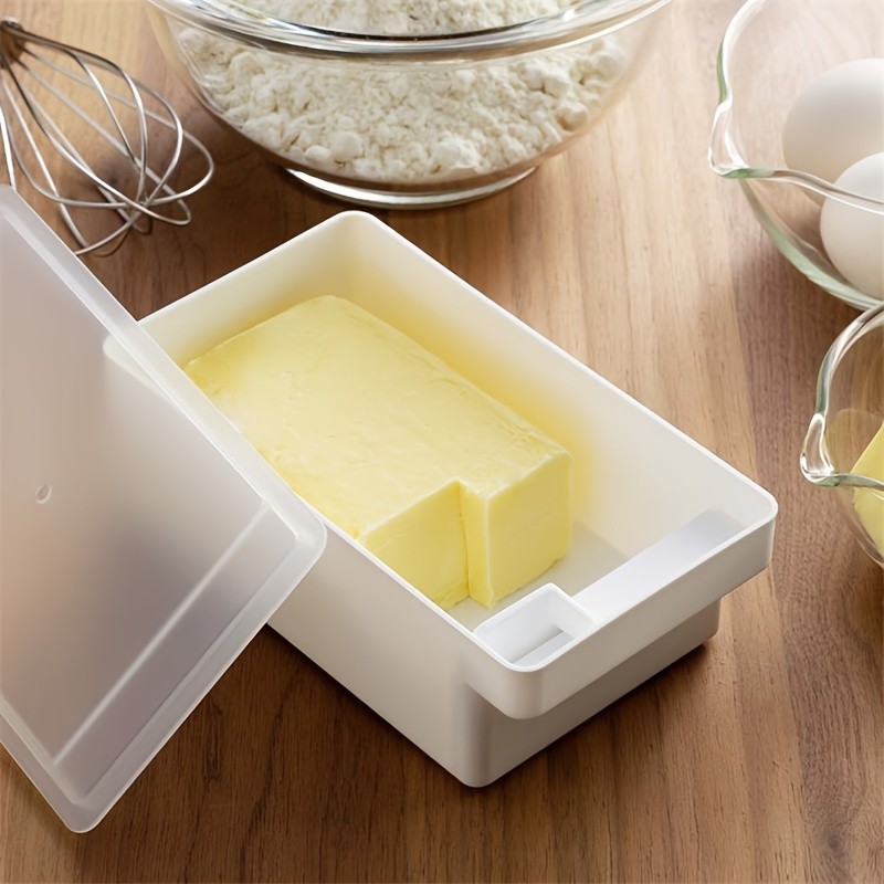 FARIDABIO Butter Crisper with Lid  Refrigerator Storage Box for Butter and Cheese