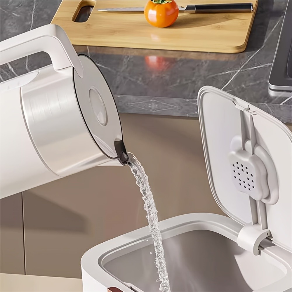 FARIDABIO 5kg Food Grade Plastic Rice Storage Bucket Insect Proof and Moisture-Sealed Flour Container