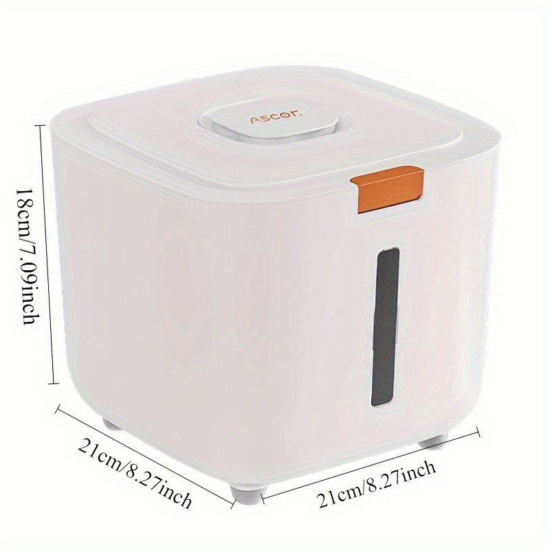 FARIDABIO 5kg Food Grade Plastic Rice Storage Bucket  Insect Proof and Moisture-Sealed Flour Container