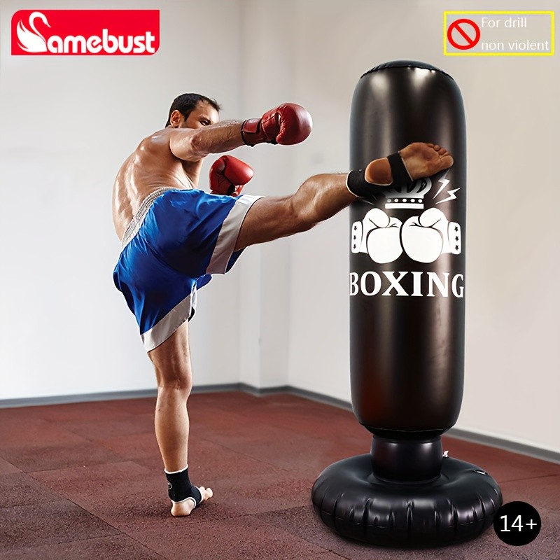 CAMEBUST Inflatable Boxing Bag  PVC Punching Bag for Sports and Practice