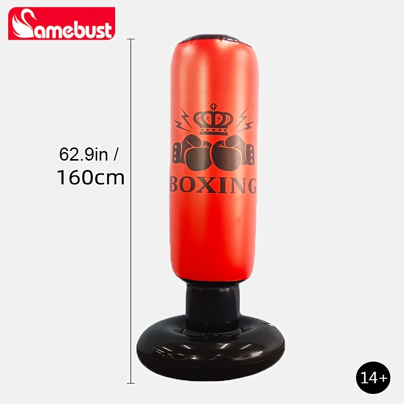 CAMEBUST Inflatable Boxing Bag  PVC Punching Bag for Sports and Practice