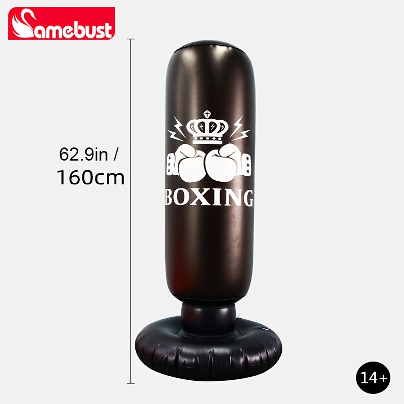 CAMEBUST Inflatable Boxing Bag  PVC Punching Bag for Sports and Practice