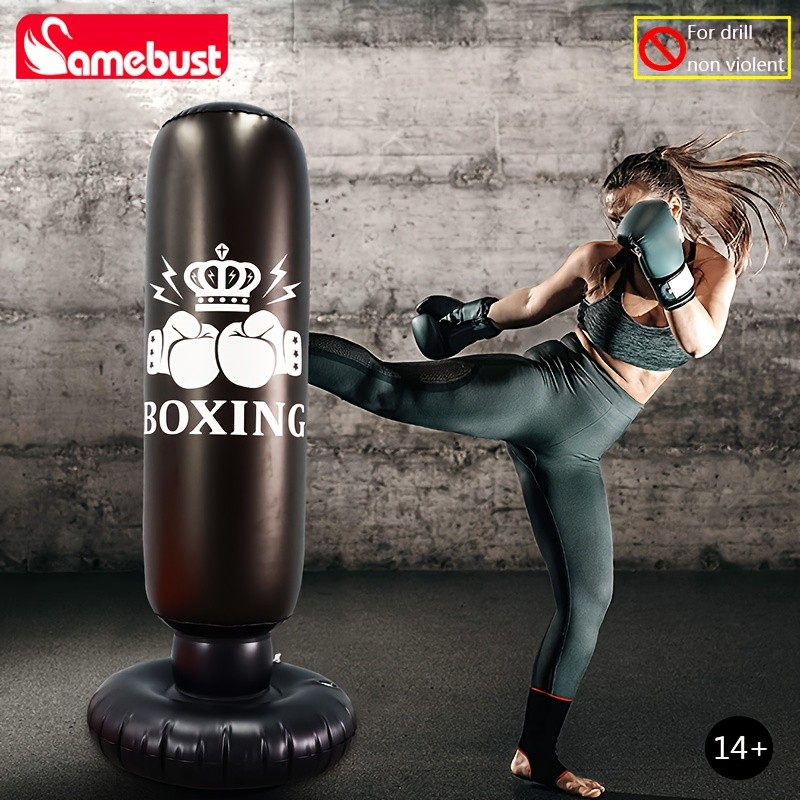 CAMEBUST Inflatable Boxing Bag  PVC Punching Bag for Sports and Practice