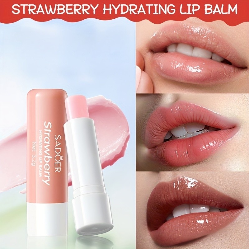 SADOER Strawberry Hand Cream + Lipstick Case