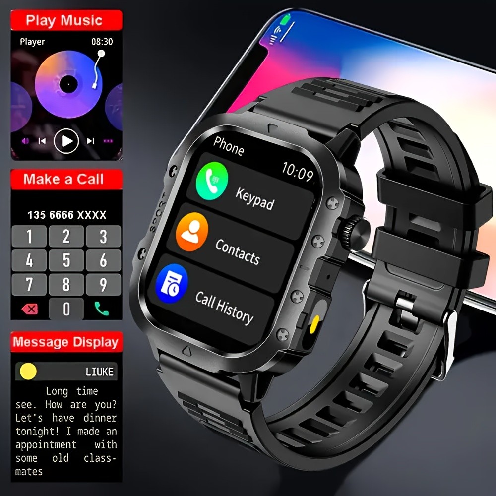 ERUN Smartwatch for Men and Women  Wireless Calling, Fitness Tracking, and Remote Camera Control