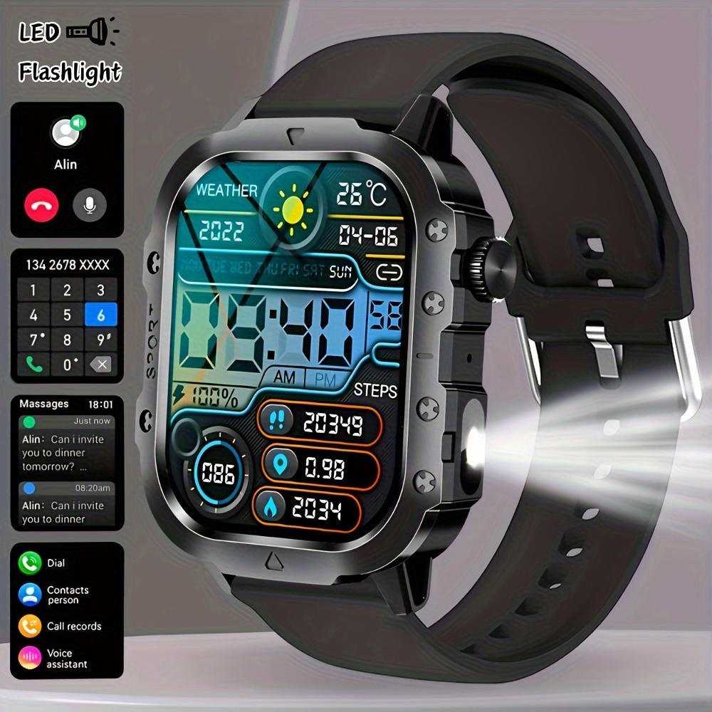 ERUN Smartwatch for Men and Women  Wireless Calling, Fitness Tracking, and Remote Camera Control