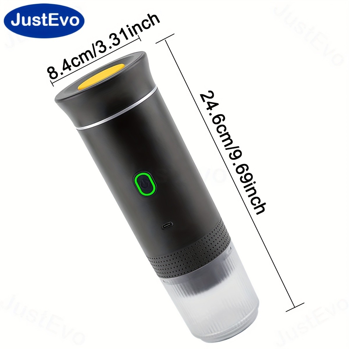 JUSTEVO Electric Coffee Maker  Smart Temperature Control and Fast Brewing for the Perfect Cup