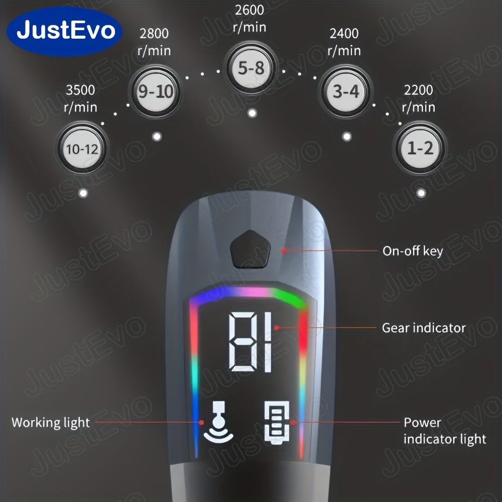 JUSTEVO Upgraded Multifunctional Electric Massage Gun  Versatile Relief for Post-Workout Recovery and Daily Use