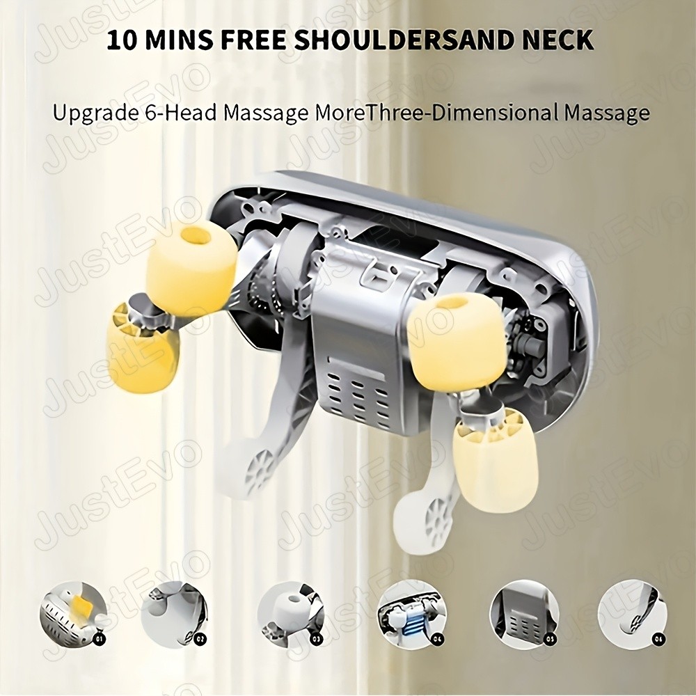 JUSTEVO Multi-Functional Massage Shawl  USB Rechargeable Massager for Neck, Shoulders, and Back Relief