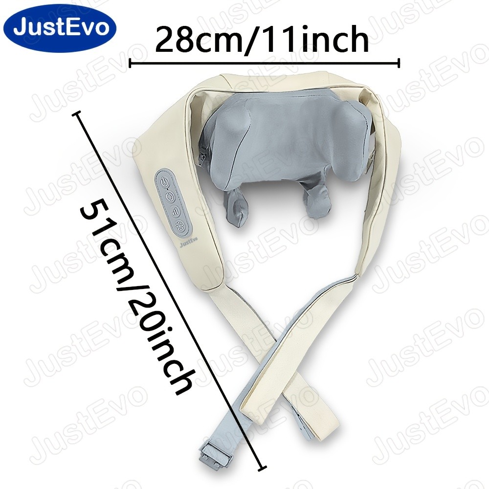 JUSTEVO Multi-Functional Massage Shawl  USB Rechargeable Massager for Neck, Shoulders, and Back Relief
