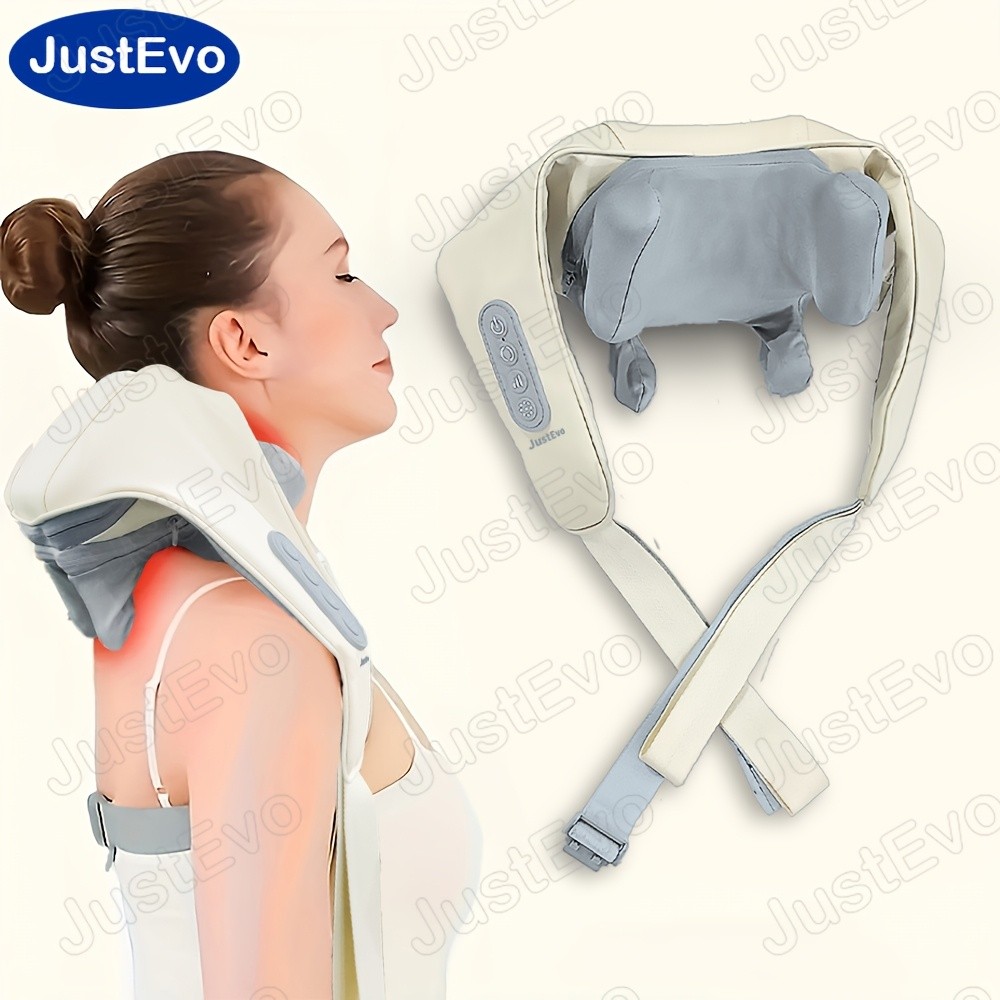 JUSTEVO Multi-Functional Massage Shawl  USB Rechargeable Massager for Neck, Shoulders, and Back Relief