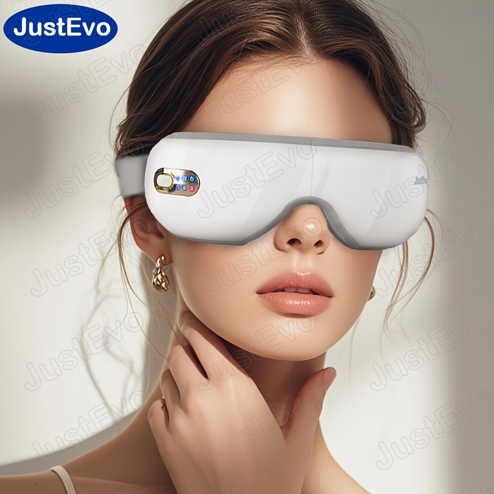JUSTEVO Eye Massager  Music-Enhanced Eye Relaxation for a Healthier, Refreshed You