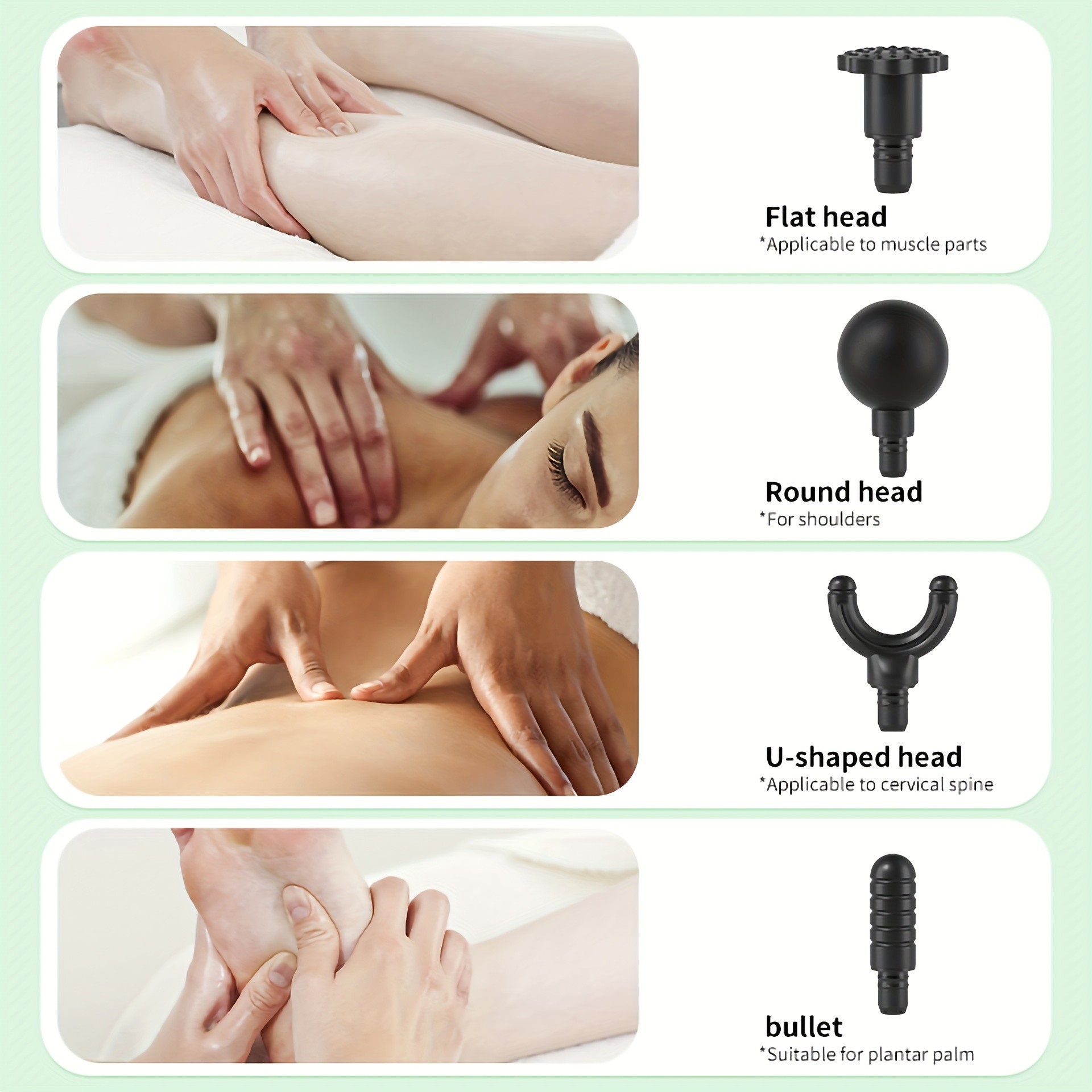 JUSTEVO Portable Muscle Massage Gun  9 Adjustable Speeds for Full-Body Relief and Relaxation