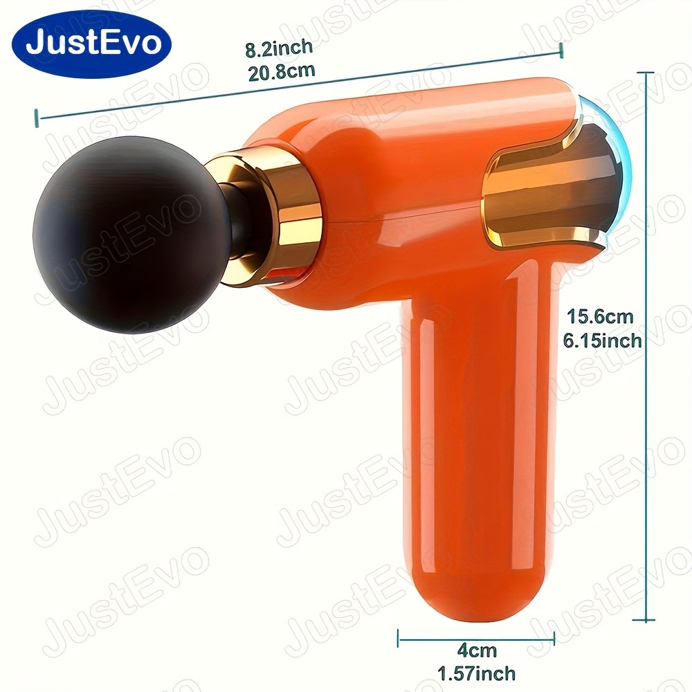JUSTEVO Compact Handheld Fascia Gun  Percussion Massage Gun for Full-Body Relief and Relaxation
