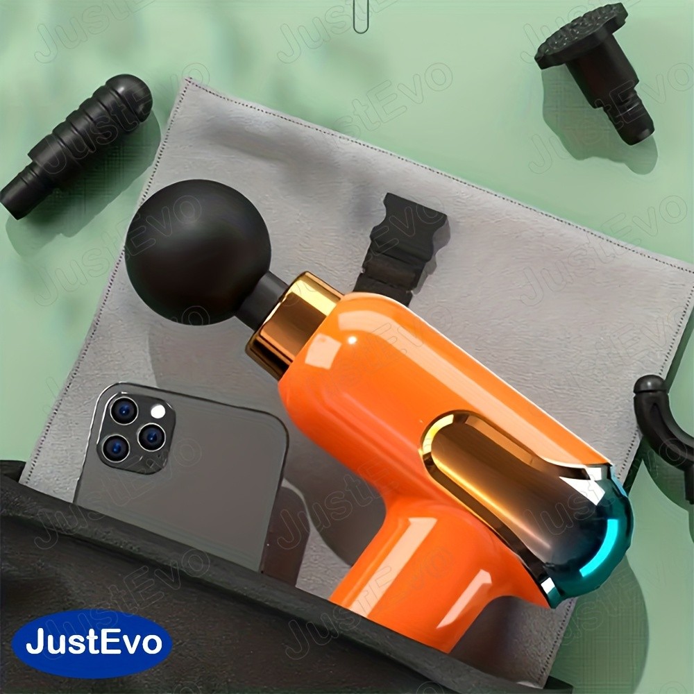 JUSTEVO Compact Handheld Fascia Gun  Percussion Massage Gun for Full-Body Relief and Relaxation
