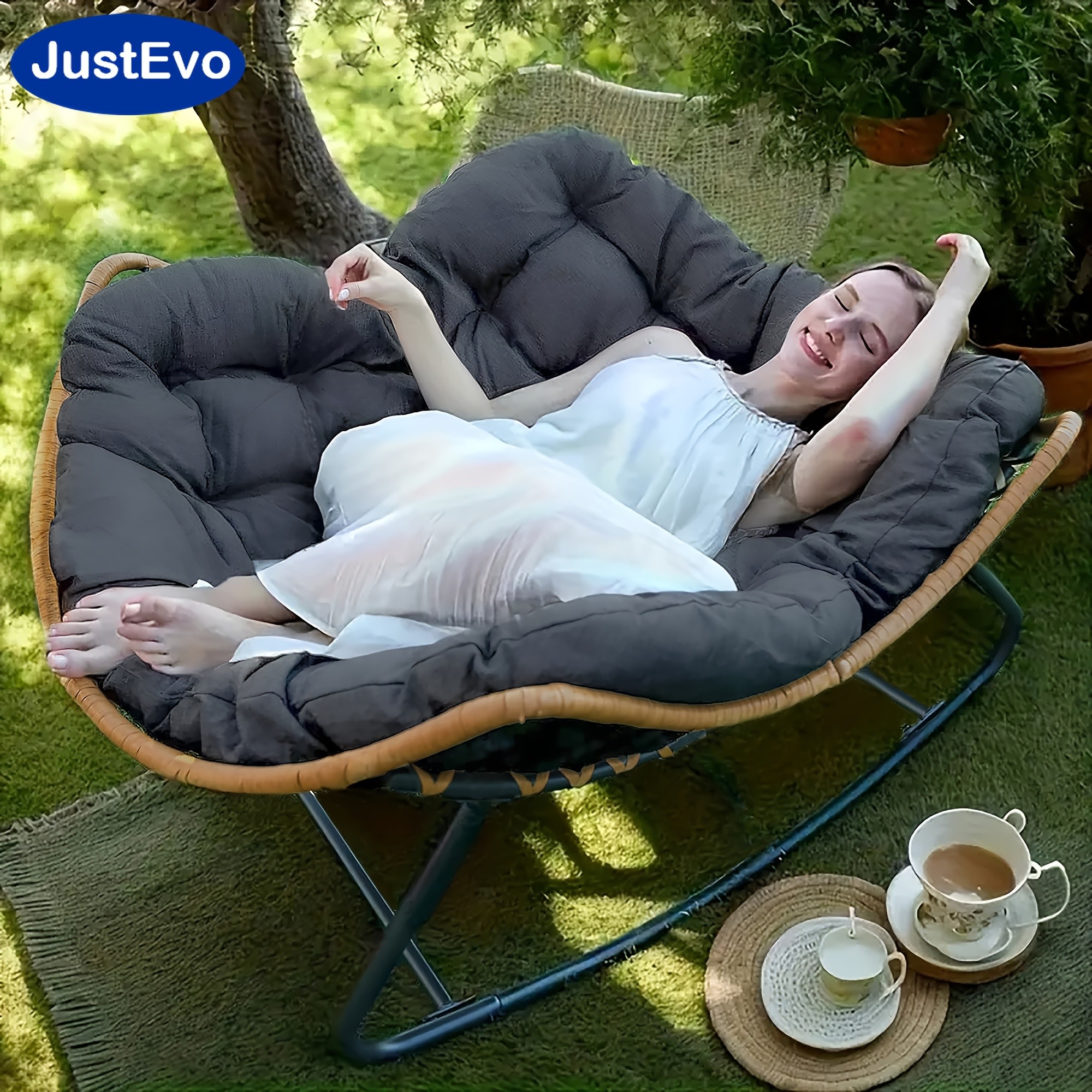 JUSTEVO Ergonomic Boss Chair  Adjustable Height & Manual Recline for Maximum Comfort and Style
