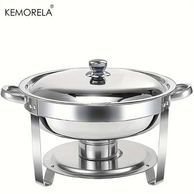 KEMORELA Stainless Steel Buffet Stove  Elegant Detachable Cloche with Round Insulation for Home Gatherings Description