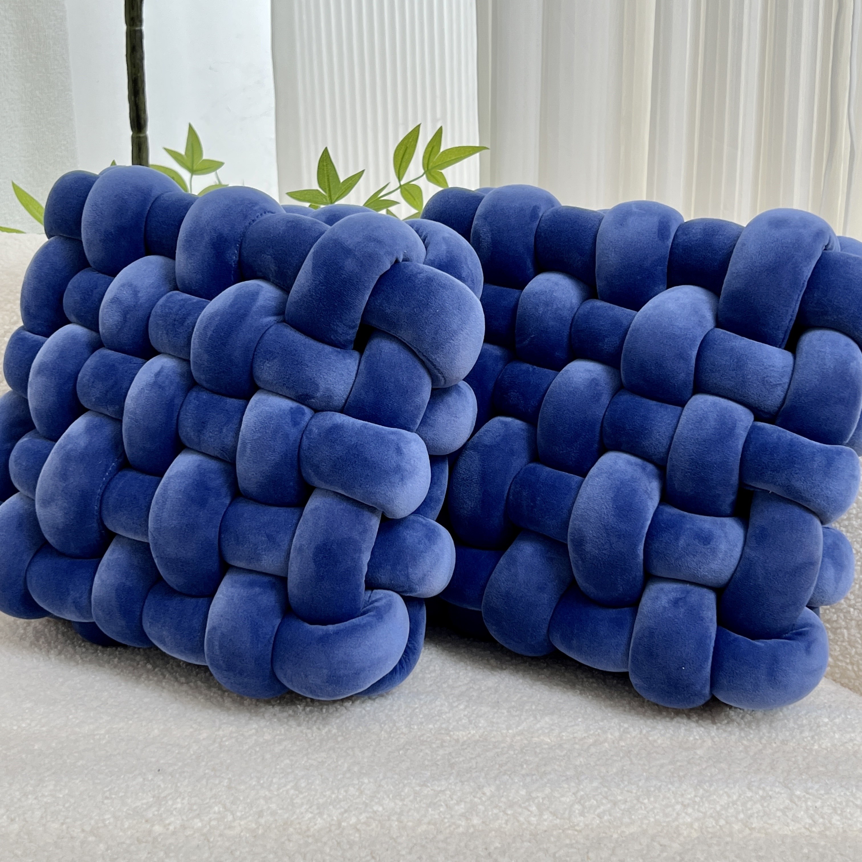 YLBKIKR 2pcs Knot Throw Pillow  Soft and Plush Cushions for Stylish Home and Office Decor