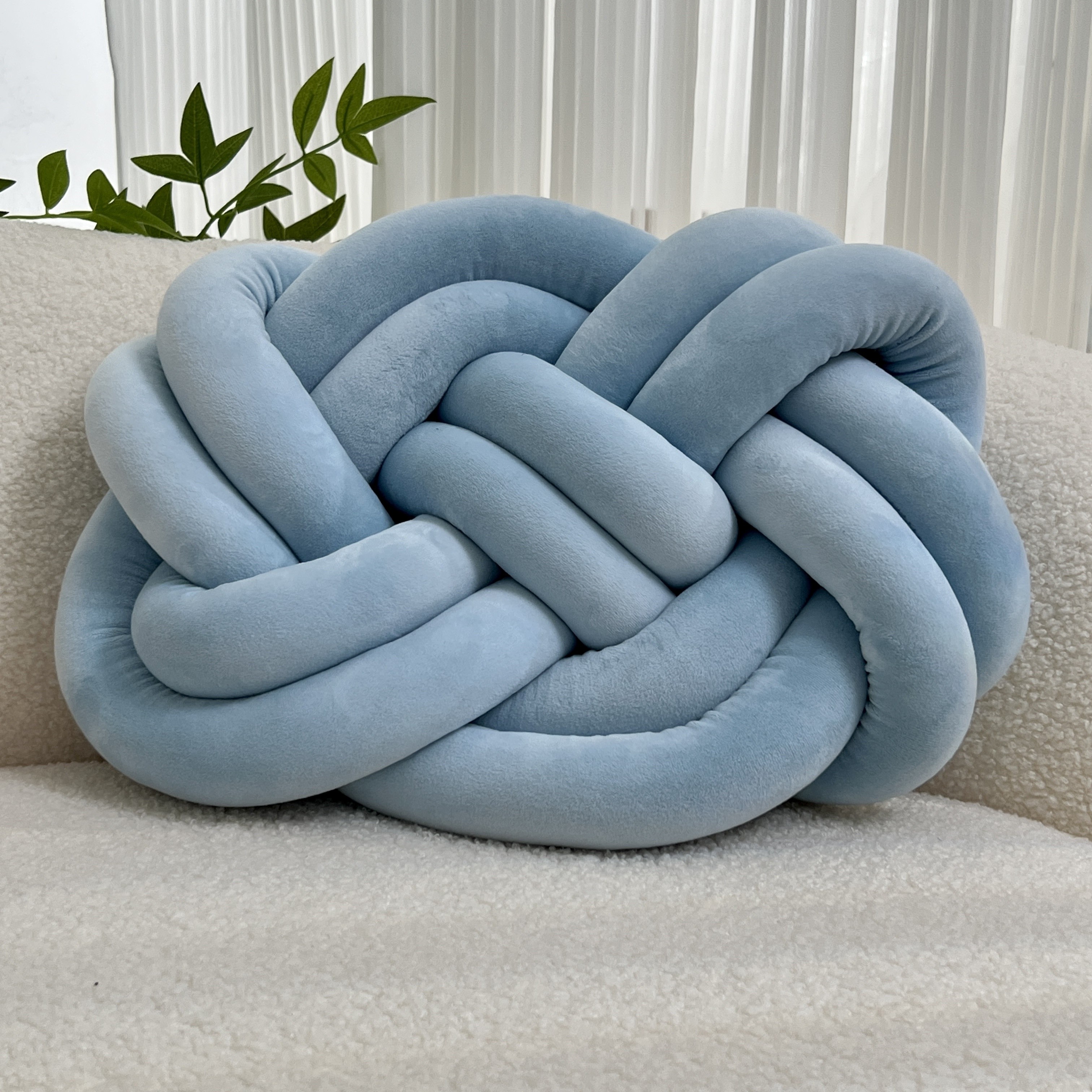 YLBKIKR Knotted Throw Pillow  Stylish and Comfortable Backrest Cushions for Your Home and Bedroom