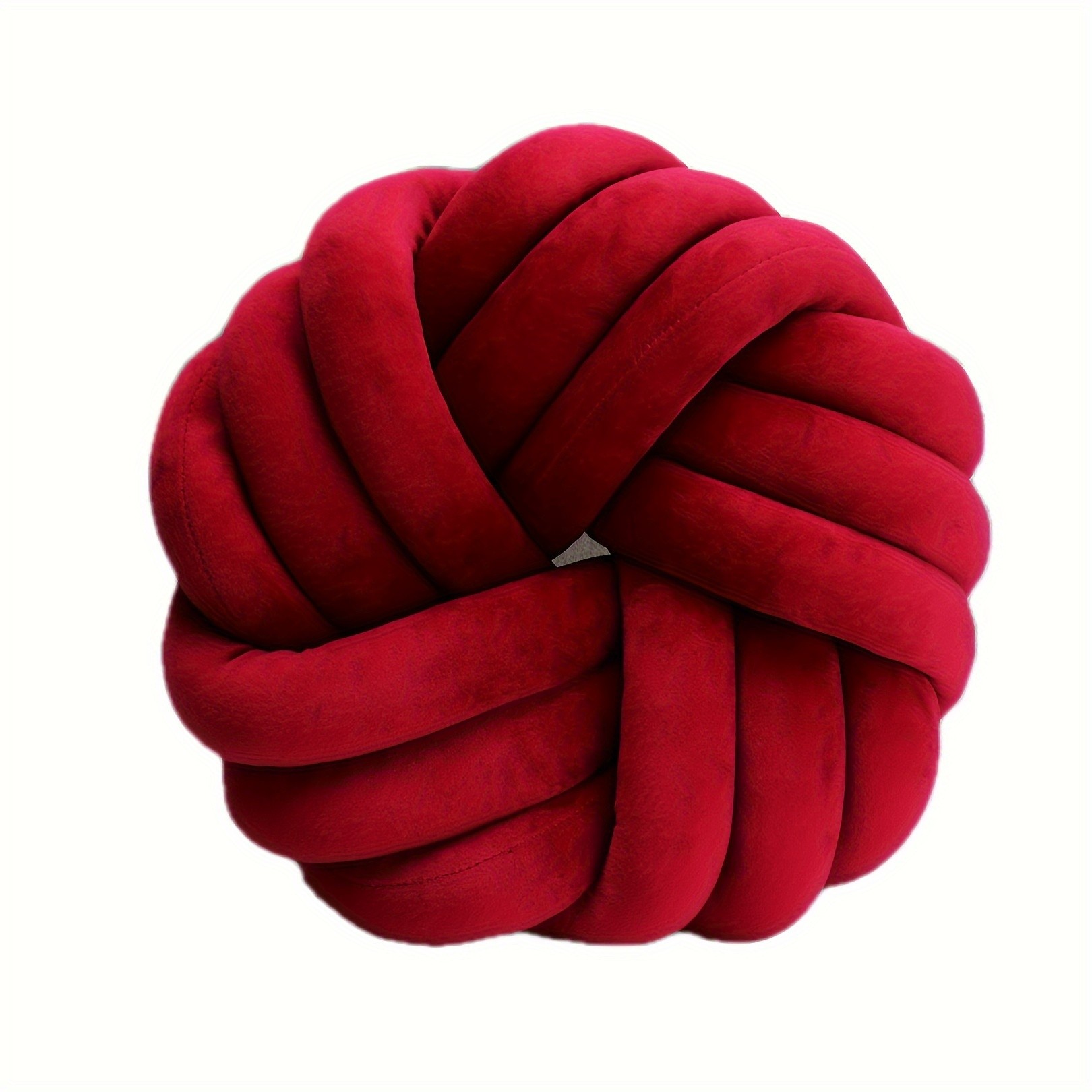 YLBKIKR Handmade Soft Plush Knot Throw Pillow Multi-Color Modern Minimalist Cushion for Sofa, Bed, and Chair Accent