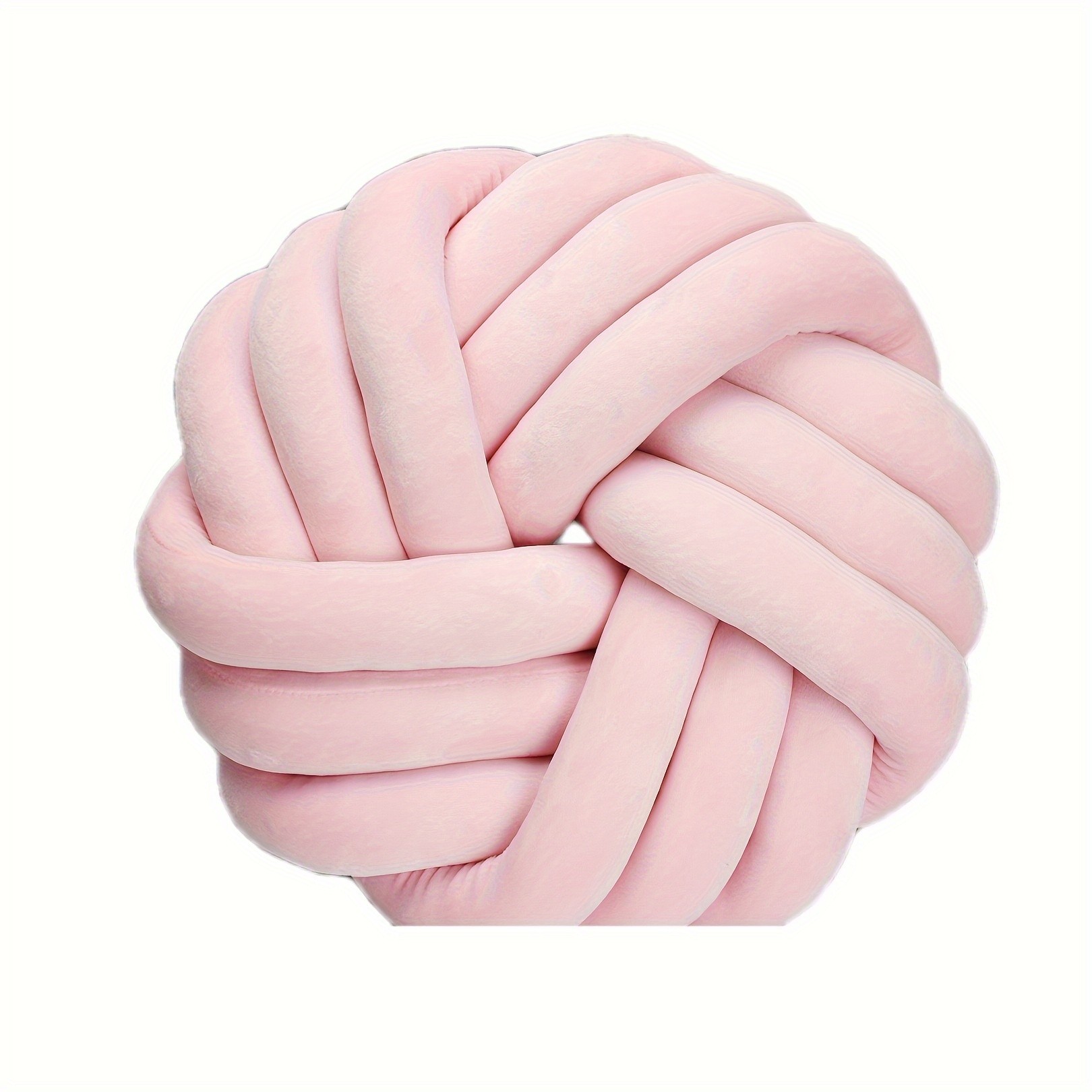 YLBKIKR Handmade Soft Plush Knot Throw Pillow Multi-Color Modern Minimalist Cushion for Sofa, Bed, and Chair Accent