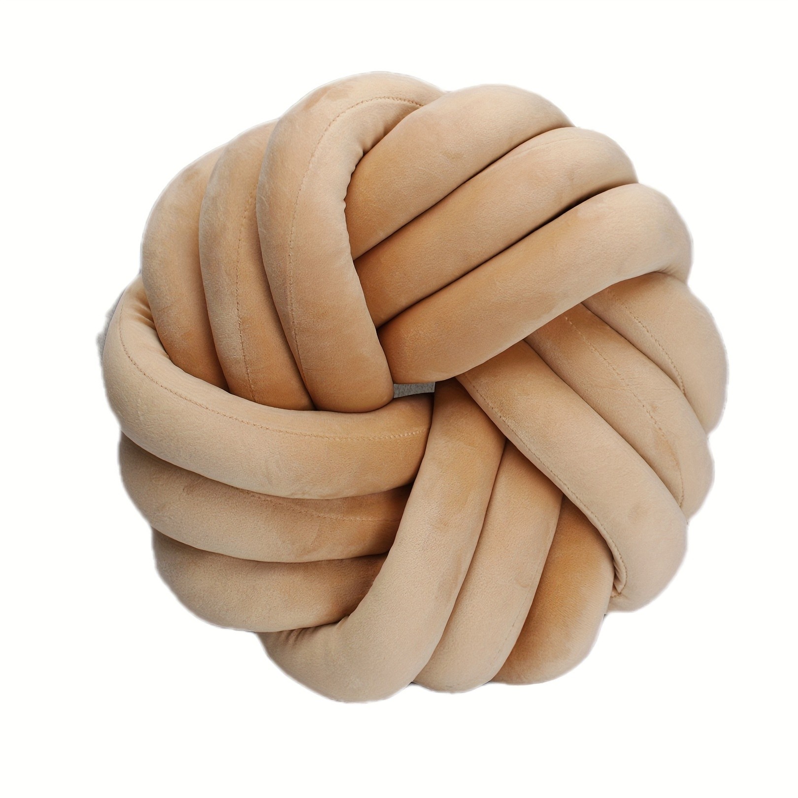 YLBKIKR Handmade Soft Plush Knot Throw Pillow Multi-Color Modern Minimalist Cushion for Sofa, Bed, and Chair Accent