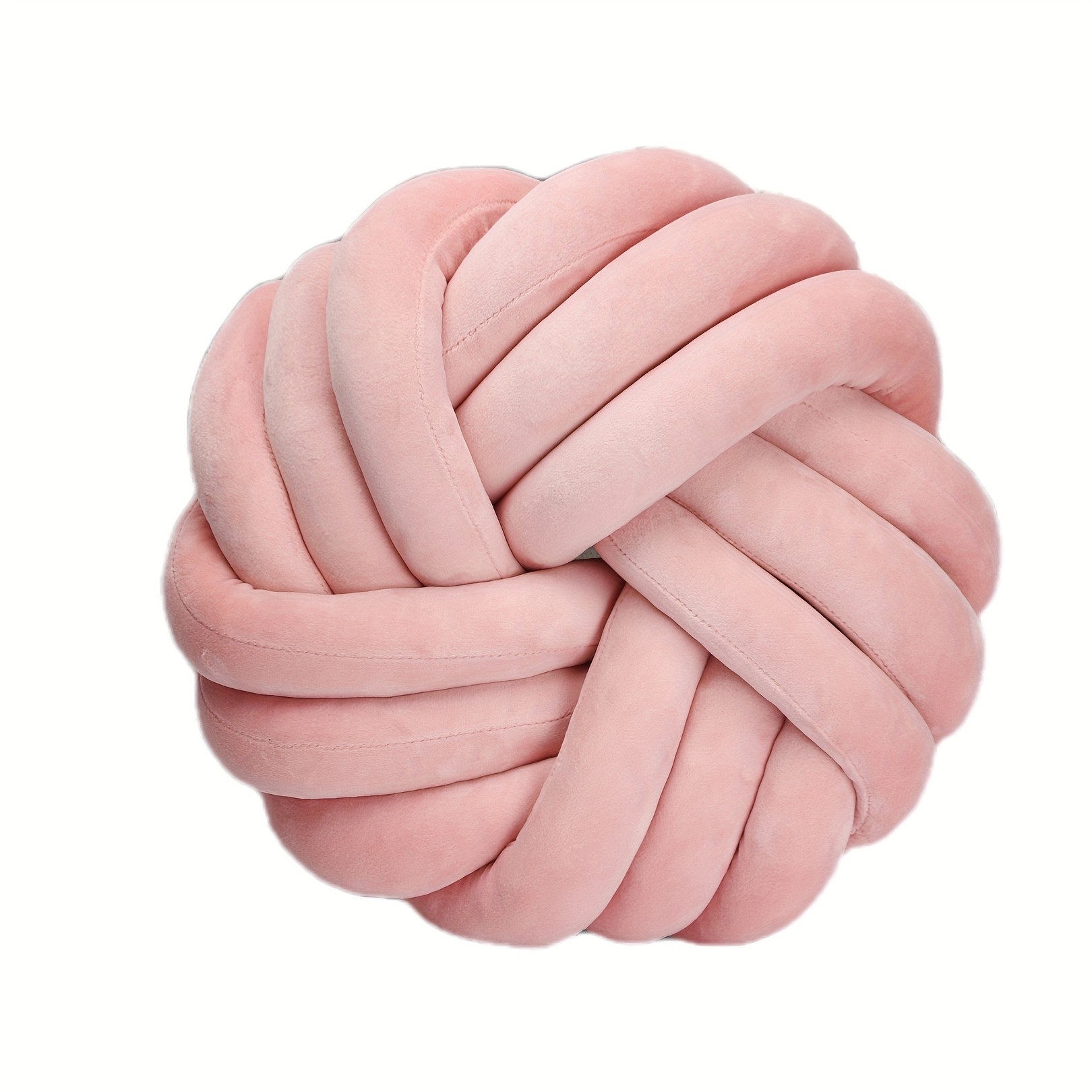 YLBKIKR Handmade Soft Plush Knot Throw Pillow Multi-Color Modern Minimalist Cushion for Sofa, Bed, and Chair Accent