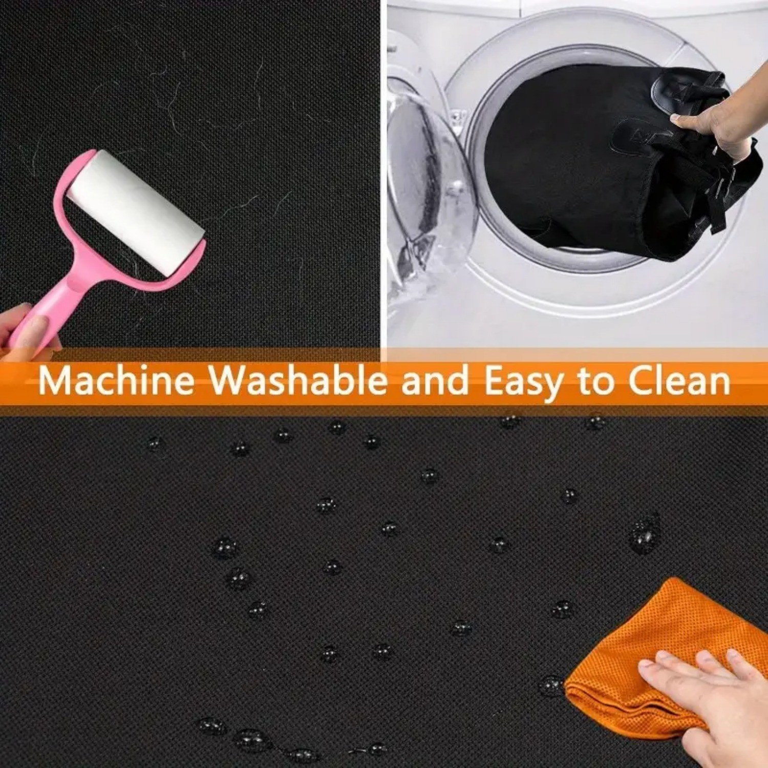 HAOZCL Waterproof & Non-Slip Dog Car Trunk Liner  Scratch-Resistant Pet Cargo Cover for Trucks & SUVs