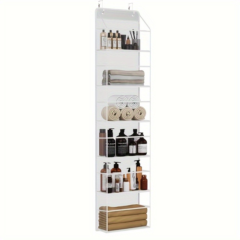 HAOZCL 6-Shelf Over-the-Door Hanging Bathroom Organizer Rack  Versatile Storage for Bathroom, Closet, Pantry, and More