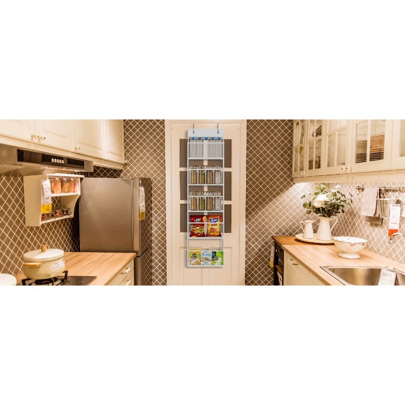 HAOZCL 6-Shelf Over-the-Door Hanging Bathroom Organizer Rack  Versatile Storage for Bathroom, Closet, Pantry, and More