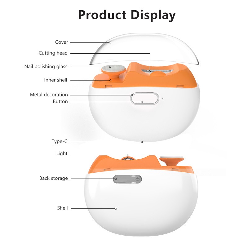 SWOSON Rechargeable Electric Nail Clipper & Polisher