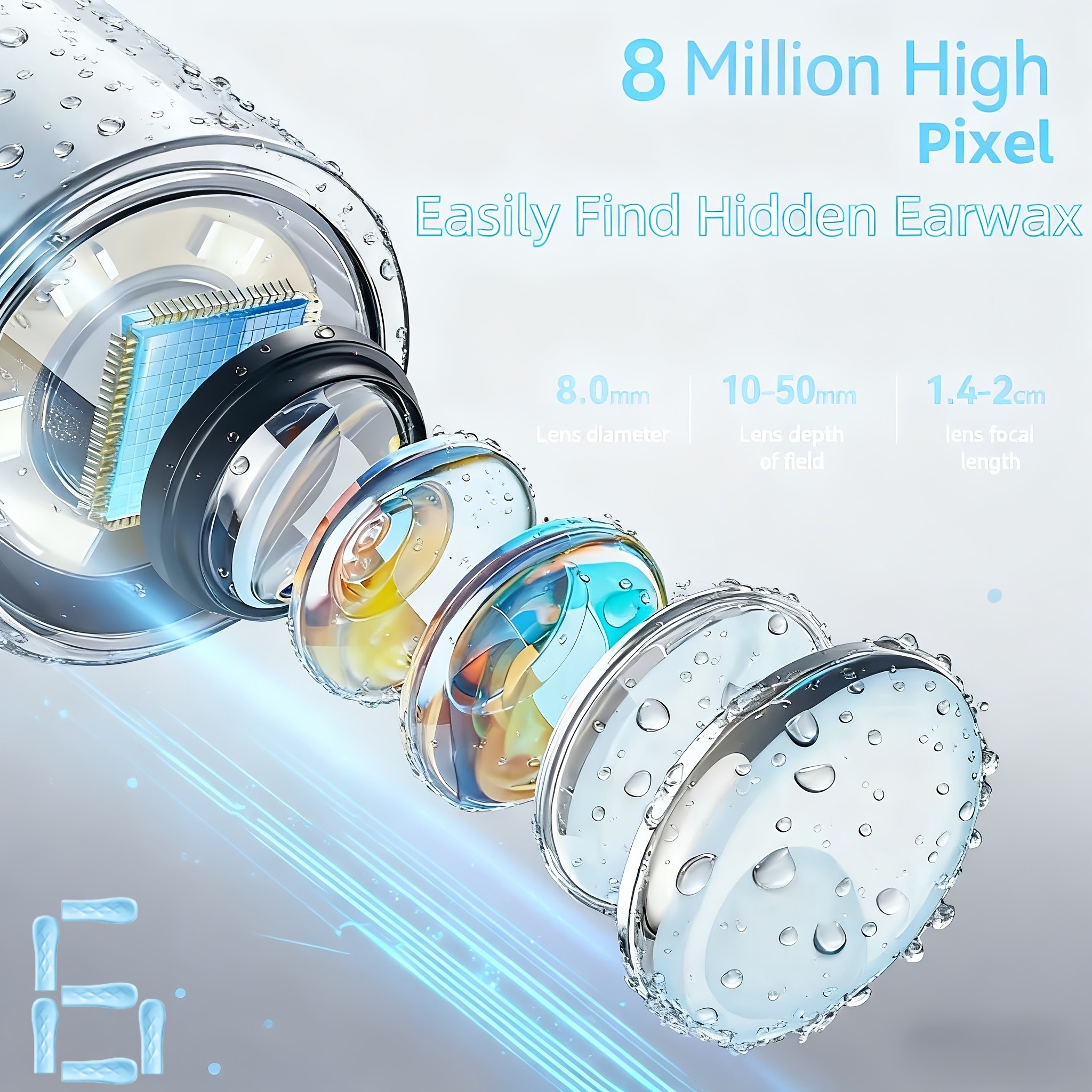 ANYDEAR 7-In-1 Earwax Removal Kit with Camera and Light