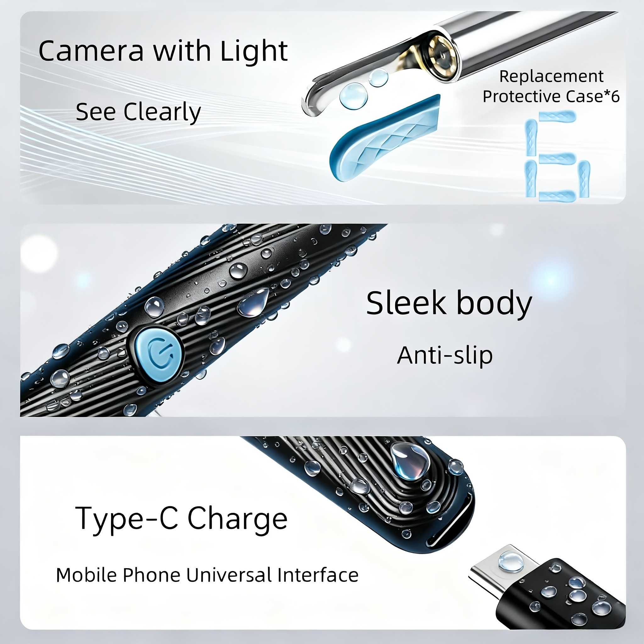 ANYDEAR 7-In-1 Earwax Removal Kit with Camera and Light