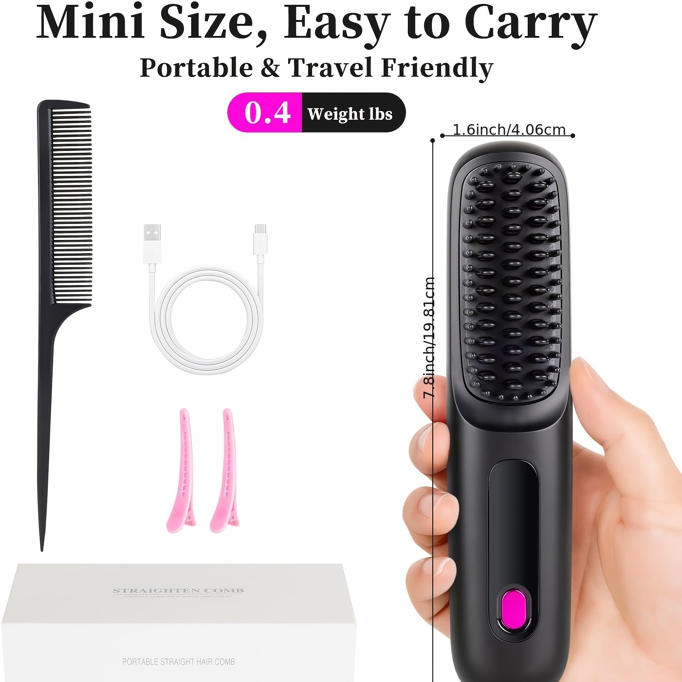 CYJ 2025 Wireless Portable Hair Straightener & Curling Iron