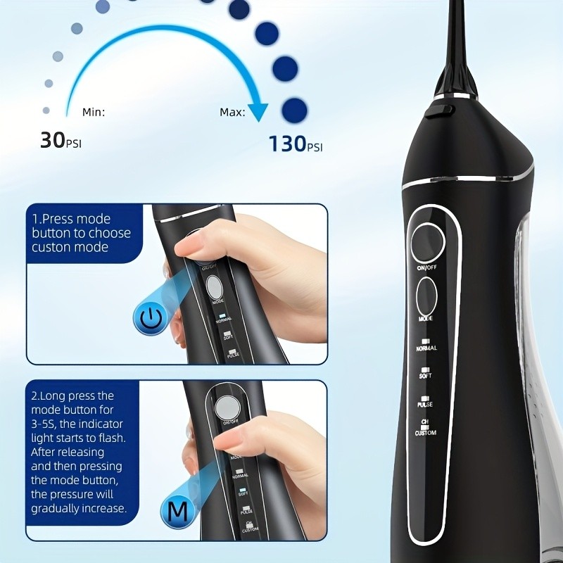 Mornwell Portable Dental Irrigator Water Flosser Machine