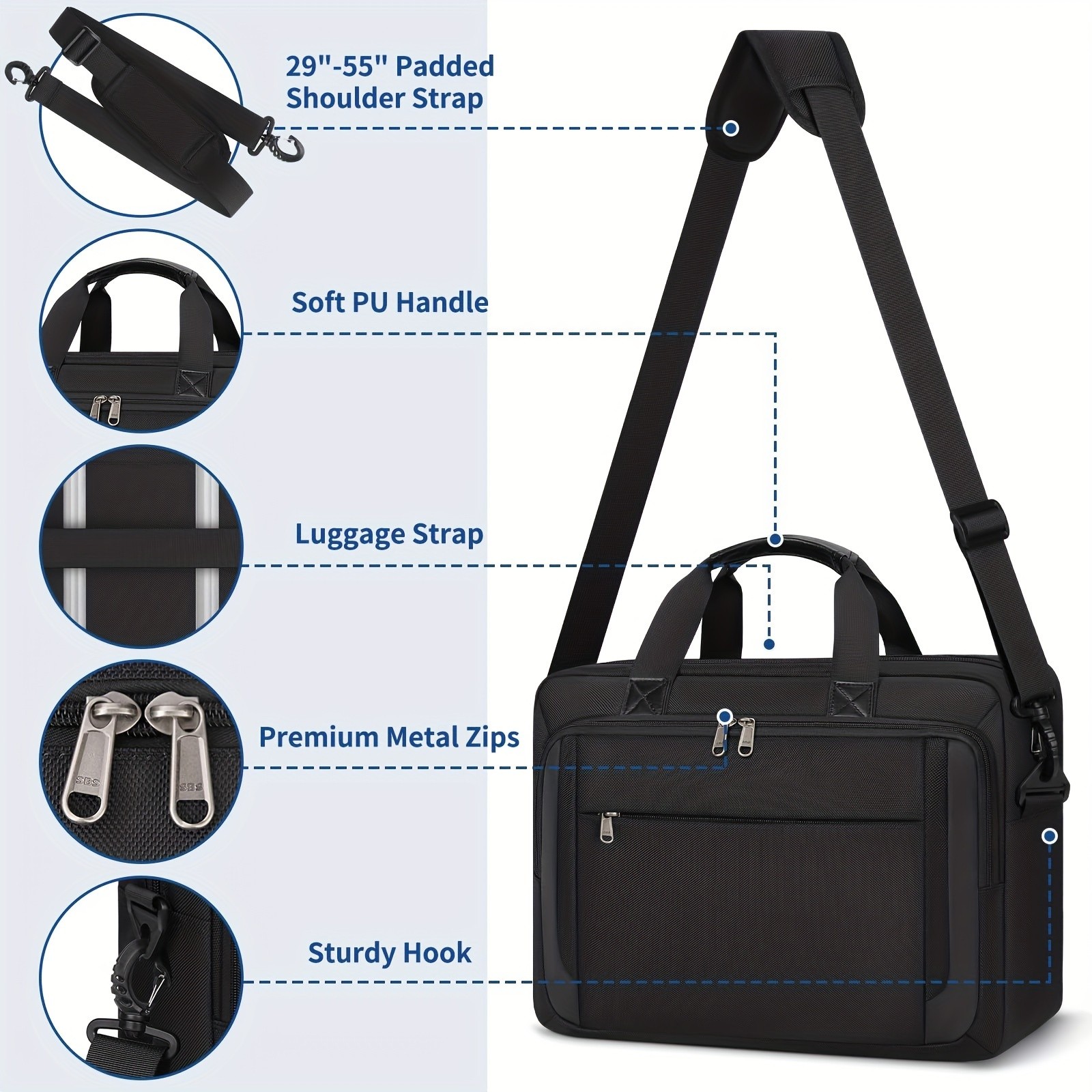 NEWHEY Laptop Bag for Men  Stylish Protection for Your Laptop On-the-Go