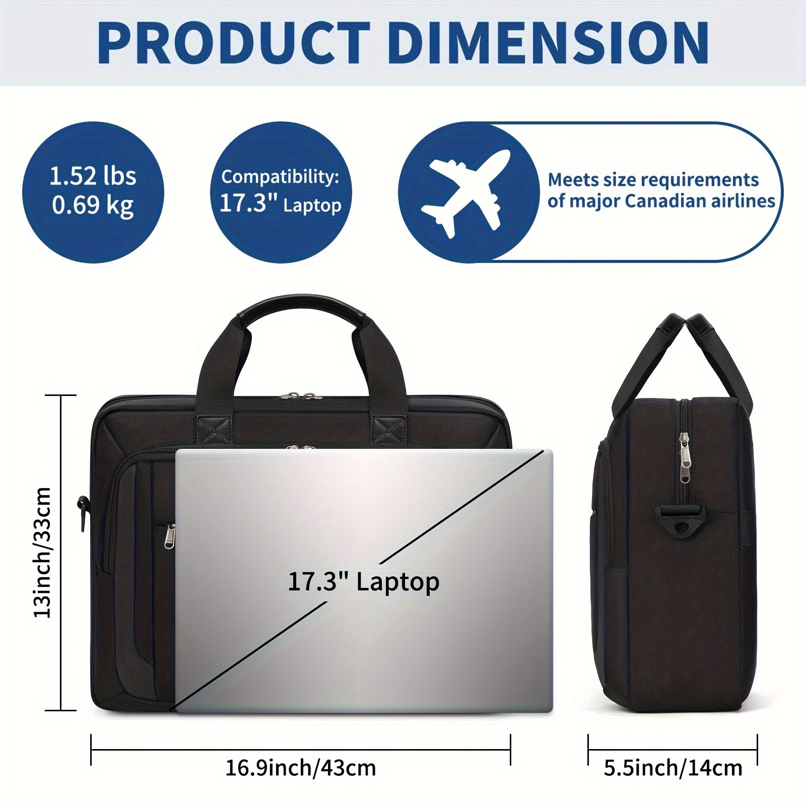 NEWHEY Laptop Bag for Men  Stylish Protection for Your Laptop On-the-Go