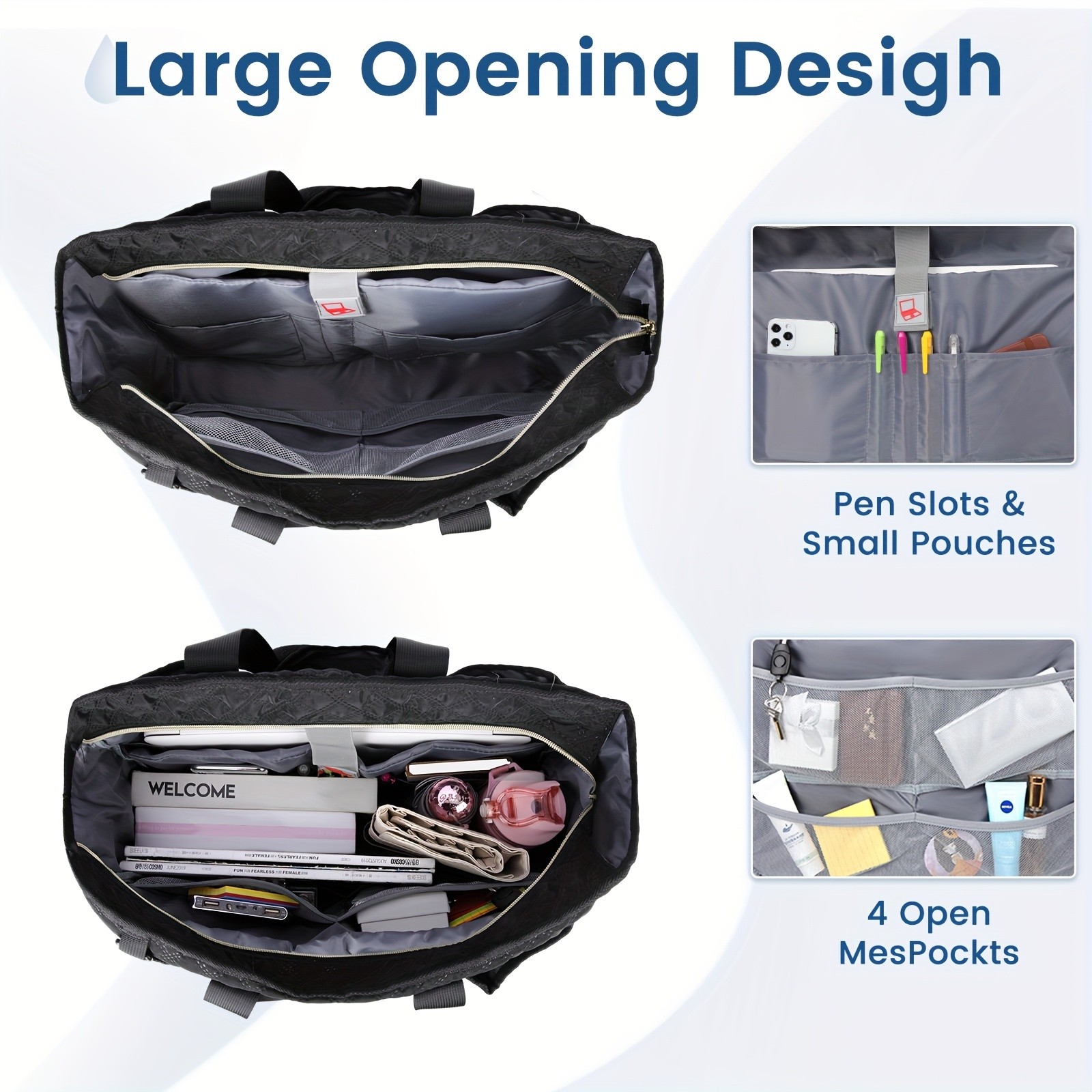 NEWHEY Womens Tote Bag  The Versatile Tote for Work, Travel, and Everyday Use