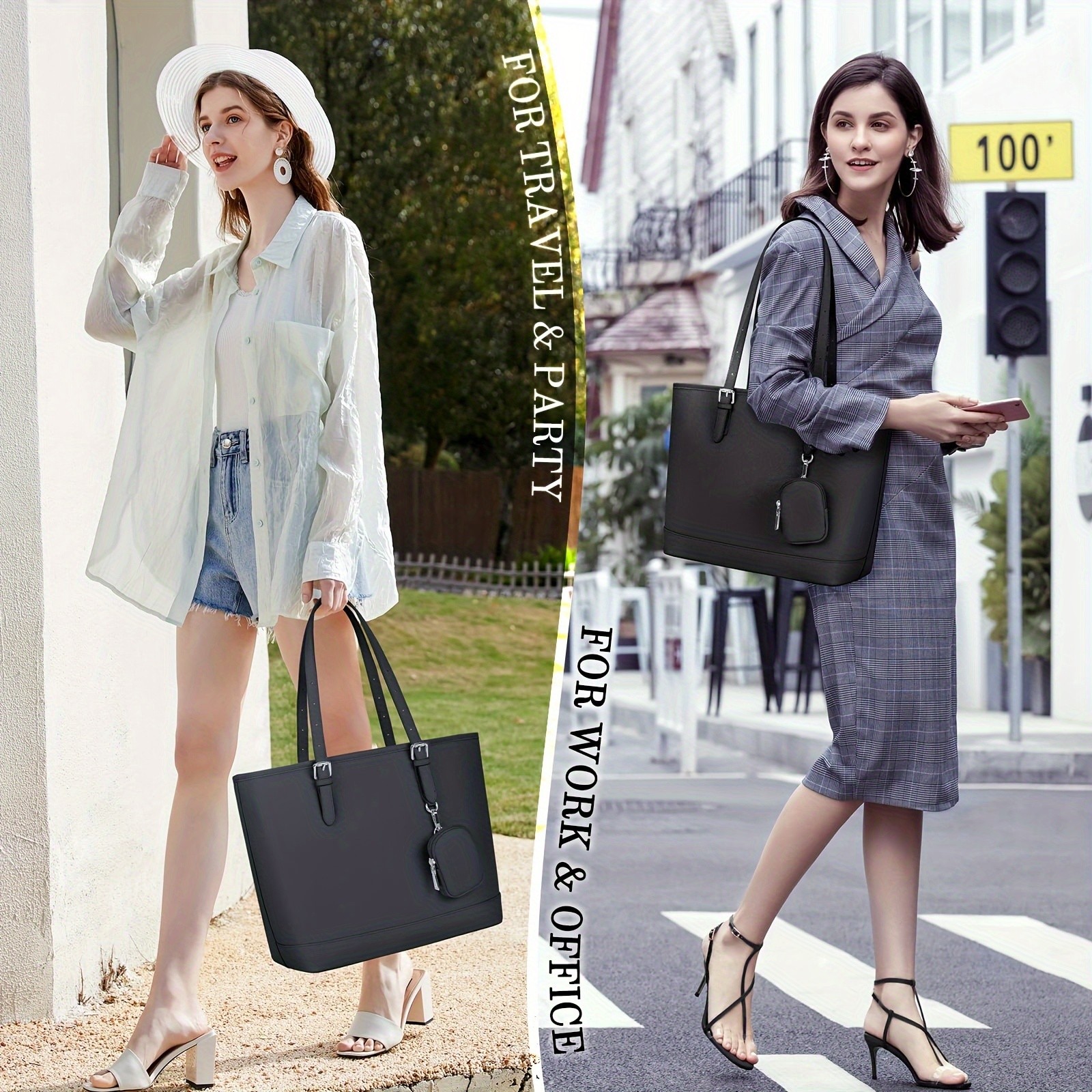 NEWHEY Womens Faux Leather Shoulder Bag Spacious, Stylish, and TSA-Compliant for Everyday Essentials