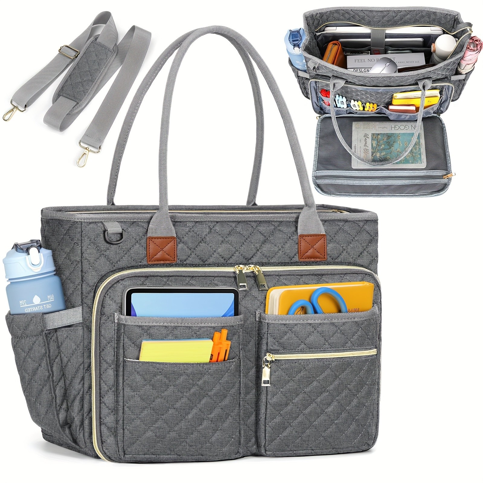 NEWHEY 39.62 cm Laptop Tote Bag for Women Professional, Stylish, and Functional for Work and Travel