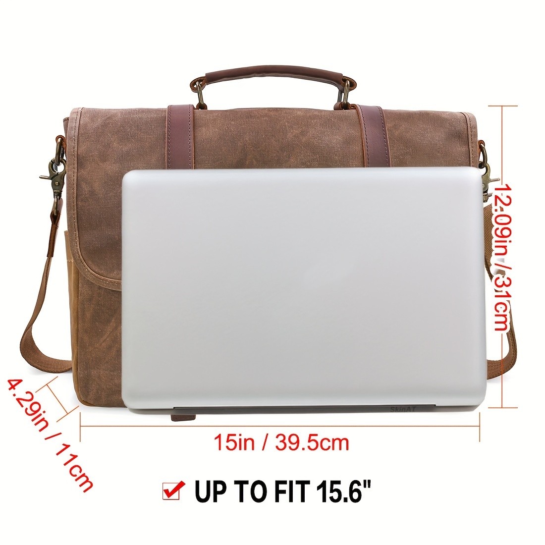 NEWHEY Brown Laptop Backpack  Stylish, Durable, and Perfect for Commuting and Travel