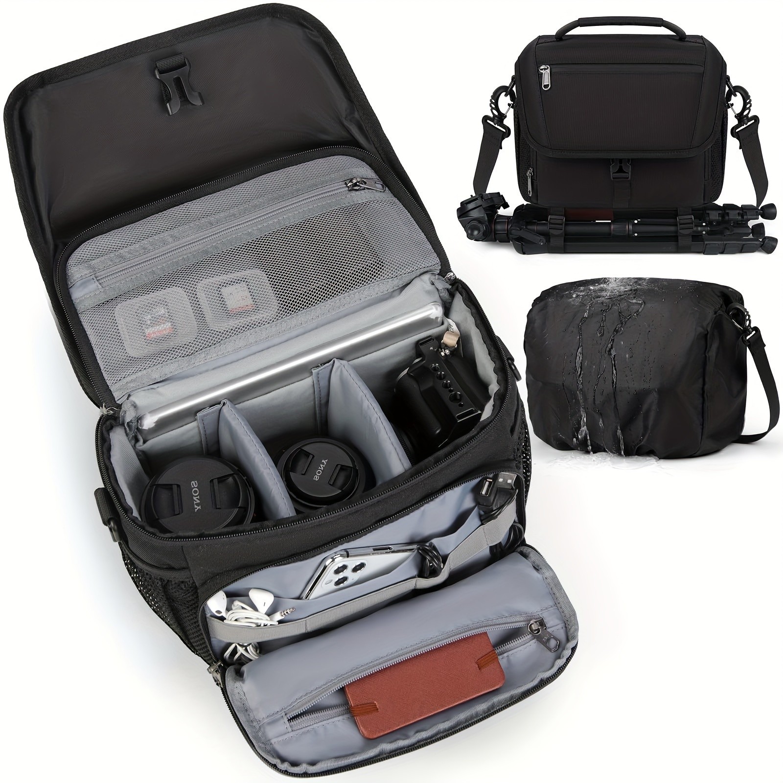 NEWHEY Camera Bag  Durable, Waterproof Protection for Your DSLR, SLR, and Non-Reflex Cameras