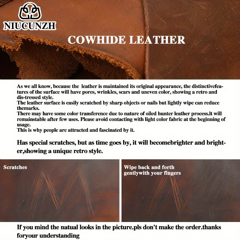 NIUCUNZH Mens Vintage Multi-functional Genuine Leather Toiletry Bag  Stylish and Spacious for Travel, Grooming, and Everyday Essentials